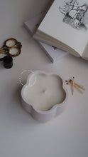 Load image into Gallery viewer, Flora - coconut wax candle in flower shaped jar - pre order