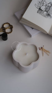 Flora - coconut wax candle in flower shaped jar - pre order