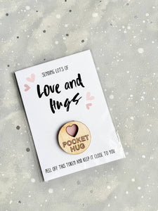 Sending Love and Hugs Pocket Positivity & Mental Health Gift