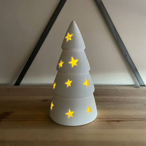 Star Ceramic Christmas Tree, 21.5cm