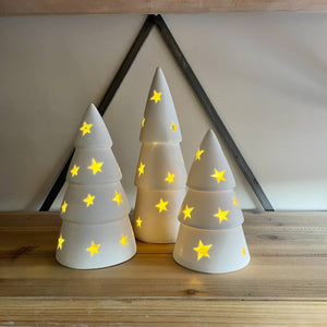 Star Ceramic Christmas Tree, 16cm