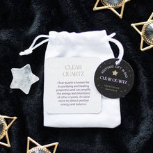 Load image into Gallery viewer, Clear Quartz Crystal Star in a Bag