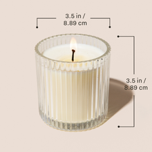 Load image into Gallery viewer, Hello Fall 12 oz Soy Candle, Fluted Ribbed Jar