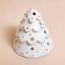 Load image into Gallery viewer, White Christmas Tree Tealight Holder