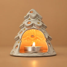 Load image into Gallery viewer, White Christmas Tree Tealight Holder