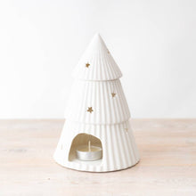 Load image into Gallery viewer, White Christmas Tree Oil Burner