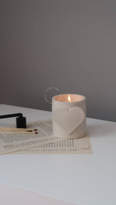 Heart shaped candle | custom coconut wax candle - pre order