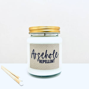 Arsehole Repellent handmade soy scented candle