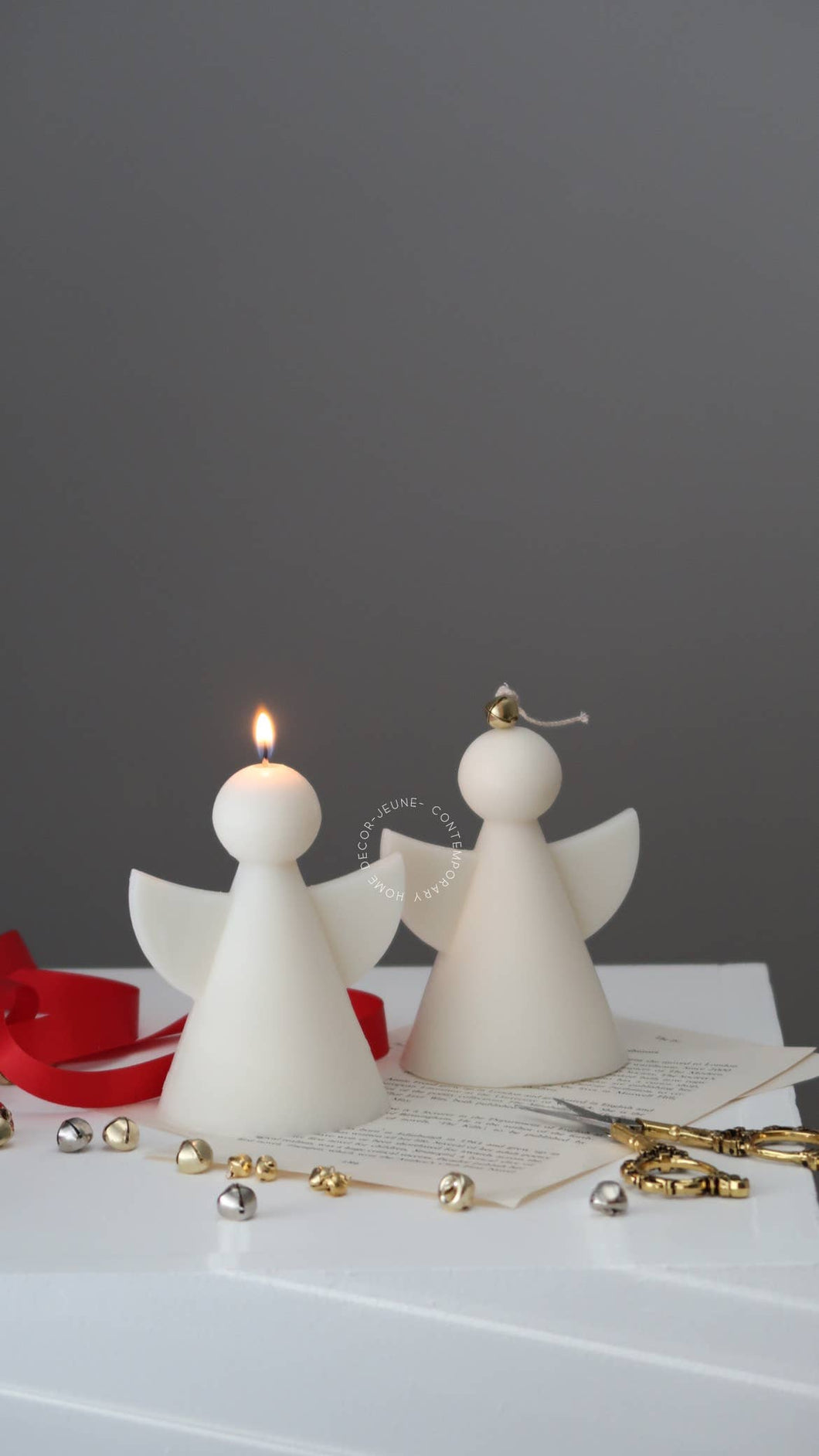 Angel candle | Christmas decor | Winter decor 