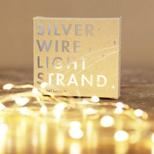 Load image into Gallery viewer, 30 Battery Powered Led Silver Wire String Lights