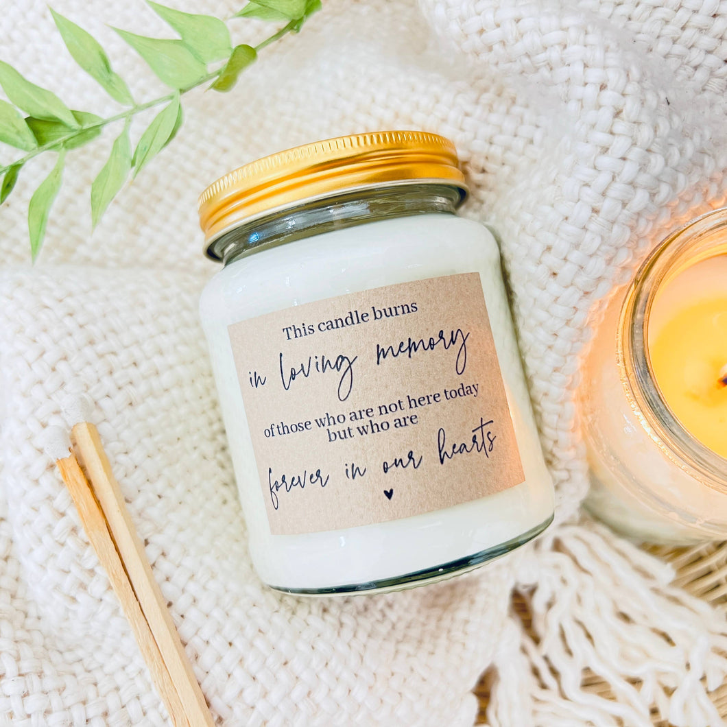 In loving memory handmade soy scented candle