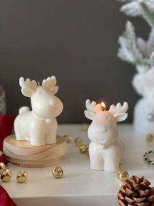 Christmas deer | Reindeer Christmas | Chubby Deer Candle