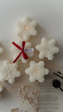 Load image into Gallery viewer, Snowflake candle | Christmas decor | Winter decor 