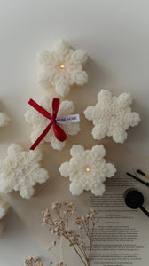 Snowflake candle | Christmas decor | Winter decor 