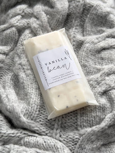 Vanilla Bean Scented Snap Bar Wax Melt