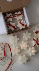 Snowflake candle | Christmas decor | Winter decor 