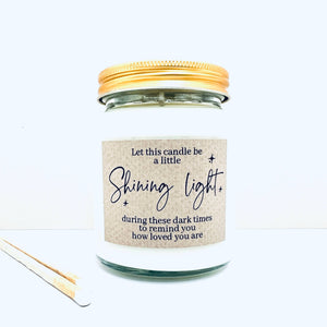 Shining light handmade soy scented candle