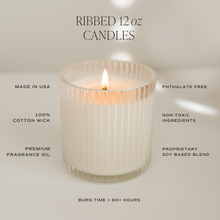 Load image into Gallery viewer, *NEW* Pumpkin Spice 12 oz Soy Candle, Fluted Ribbed Jar