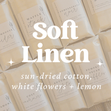 Load image into Gallery viewer, Soft Linen Scented Snap Bar Wax Melt