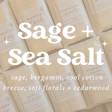 Load image into Gallery viewer, Sage + Sea Salt Scented Snap Bar Wax Melt