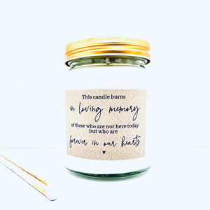 In loving memory handmade soy scented candle