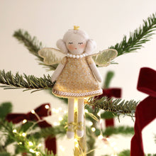 Load image into Gallery viewer, Golden Angel Christmas Tree Topper