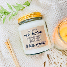 Load image into Gallery viewer, New home love grows handmade soy scented candle