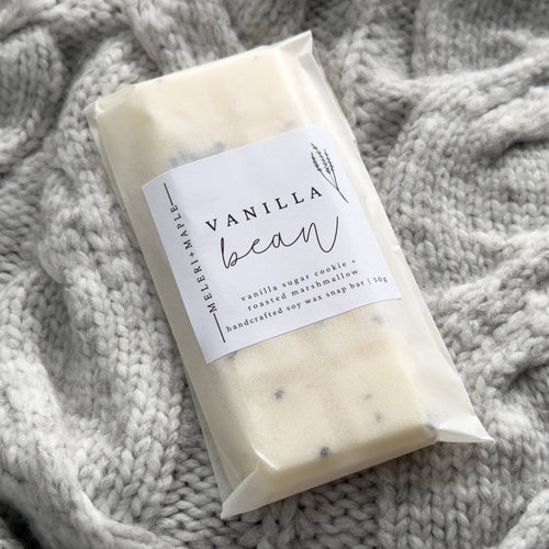 Vanilla Bean Scented Snap Bar Wax Melt