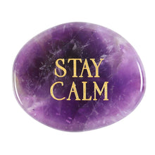 Load image into Gallery viewer, Stay Calm Amethyst Crystal Palm Stone