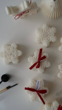 Load image into Gallery viewer, Snowflake candle | Christmas decor | Winter decor 