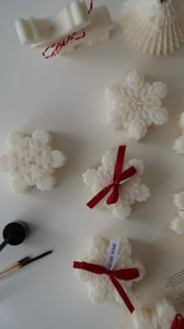 Snowflake candle | Christmas decor | Winter decor 