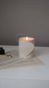 Heart shaped candle | custom coconut wax candle - pre order