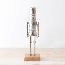 Load image into Gallery viewer, Aluminium Nutcracker Sculpture on Base, 33cm