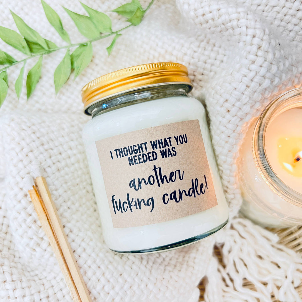 Another candle funny gift handmade soy scented candle