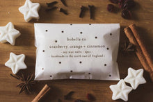 Load image into Gallery viewer, Christmas Wax Melts in Cranberry Orange and Cinnamon