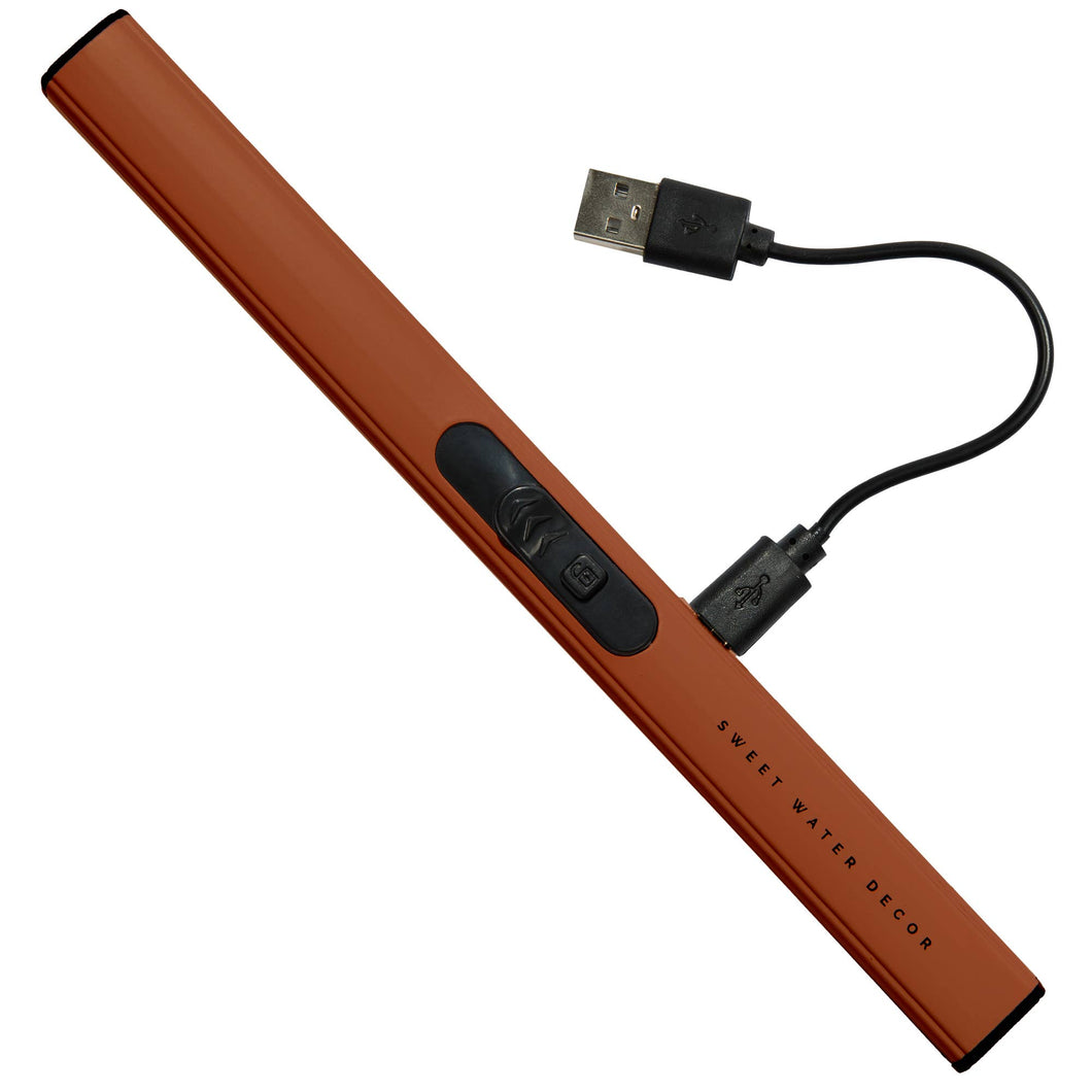 *NEW* Burnt Orange Rechargeable Electric Lighter -Home Decor