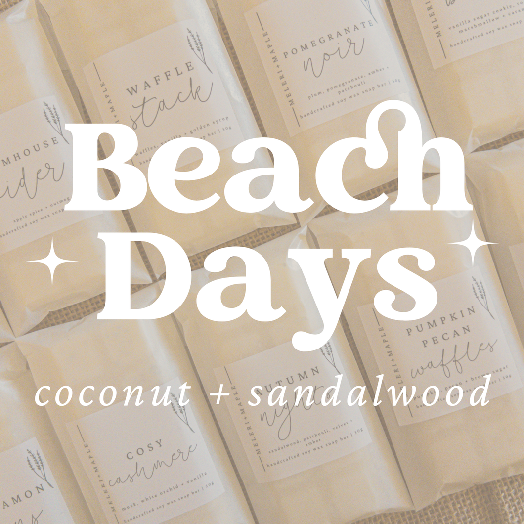 Beach Days Scented Snap Bar Wax Melt