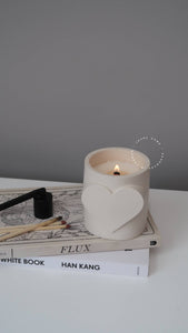 Heart shaped candle | custom coconut wax candle - pre order