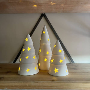 Star Ceramic Christmas Tree, 16cm