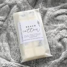 Load image into Gallery viewer, Beach Cotton Scented Snap Bar Wax Melt