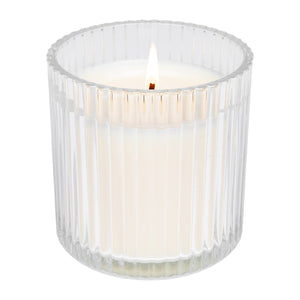 Hello Fall 12 oz Soy Candle, Fluted Ribbed Jar