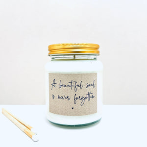 A beautiful soul handmade soy scented candle