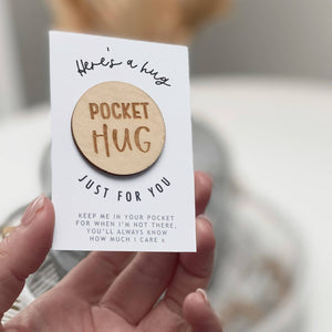 Wooden Pocket Hug Token