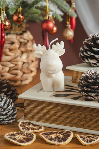 Christmas deer | Reindeer Christmas | Chubby Deer Candle